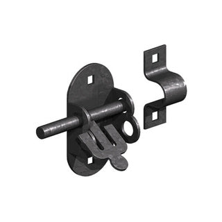 GM 4'' (100mm) Black Oval Padbolt