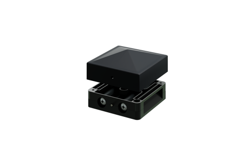 DuraPost Black Post Cap With Bracket 75mm x 75mm