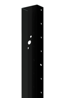 DuraPost Black U-Channel 2.1m