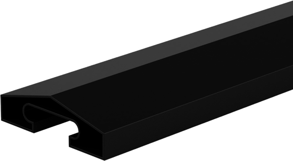 DuraPost Black Capping Rail
