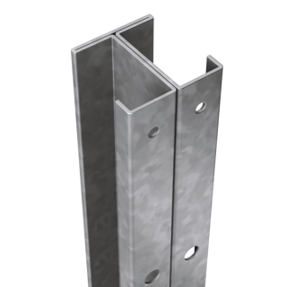 DuraPost Commercial Post 74mm x 72.5mm Galvanised