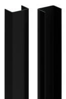 DuraPost Black Urban Rails 1.83m (Pack of 2)