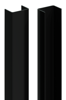 DuraPost Black Urban Rails 1.83m (Pack of 2)