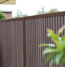 DuraPost Urban Slatted Composite Panels Sepia Brown (Pack Of 2)