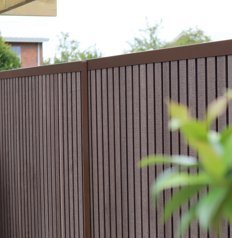 DuraPost Urban Slatted Composite Panels Sepia Brown (Pack Of 2)