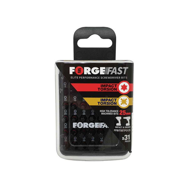 ForgeFast PZ/TX Compatible Impact Bit Set FFBITSETP3125 (31 Pieces)
