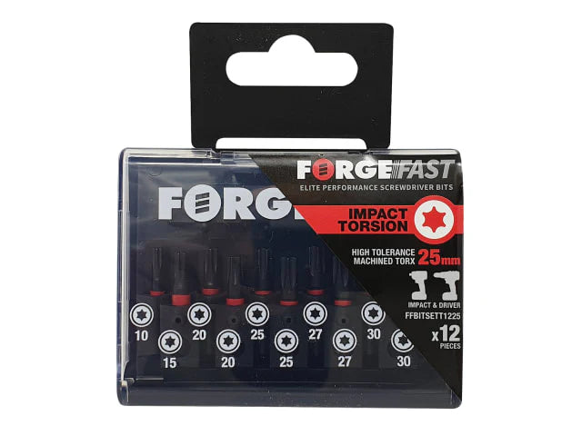ForgeFast TORX Compatible Impact Bit Set, 12 Piece FORFFBST12
