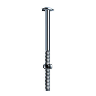 M8 x 220mm Roofing Bolts & Nuts (Box Of 50)