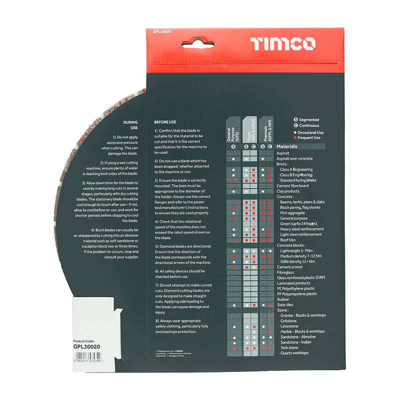 Diamond Blade Segmented Cutting Disc  300mm