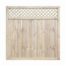 Tongue & Groove Lattice Top Fence Panels