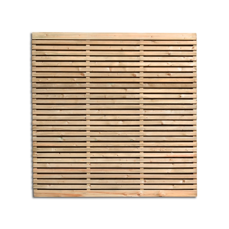 Double Sided Slatted Contemporary Panel