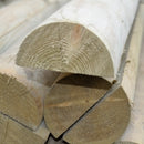 75mm Pressure Treated Half Round Rails