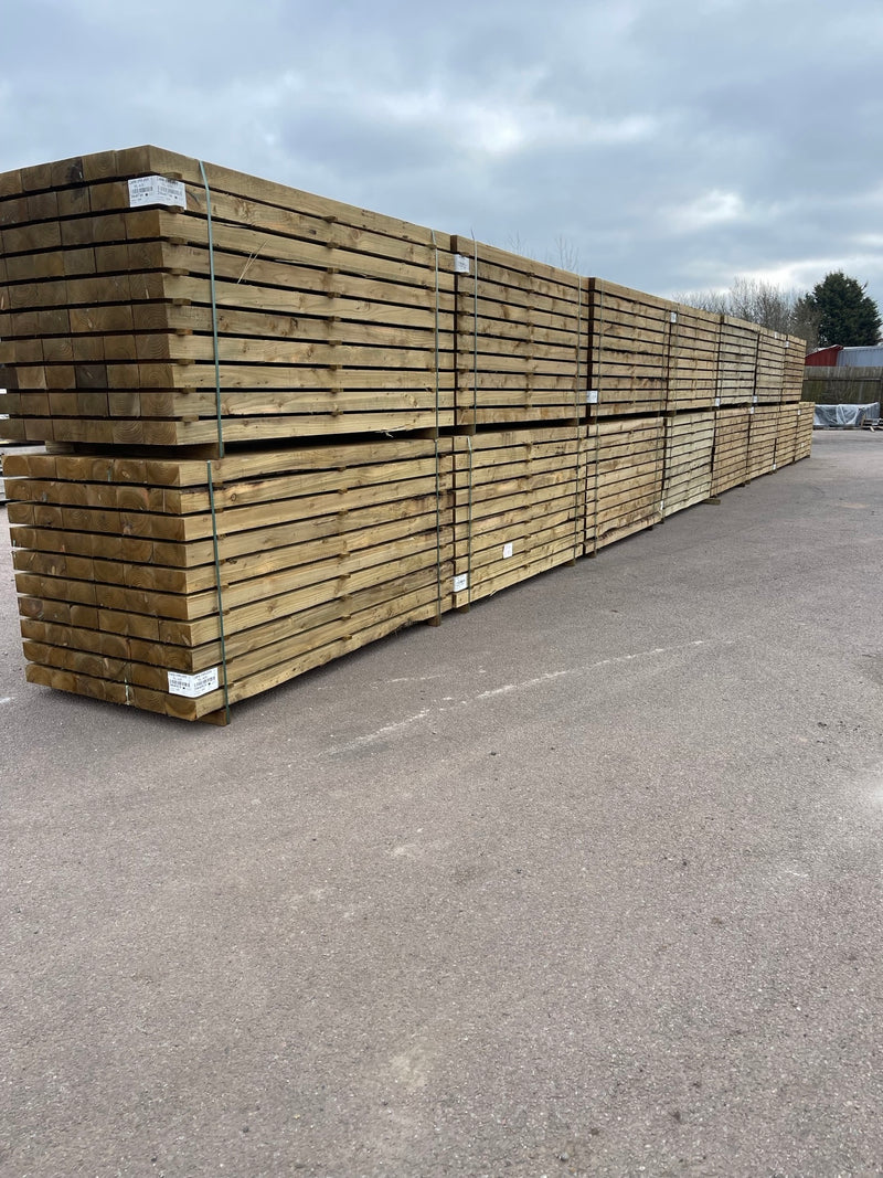 2.4m 195mm x 95mm Softwood Sleepers
