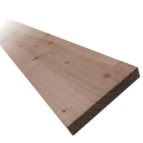 150mm x 22mm Brown Pressure Treated Boards (6x1)